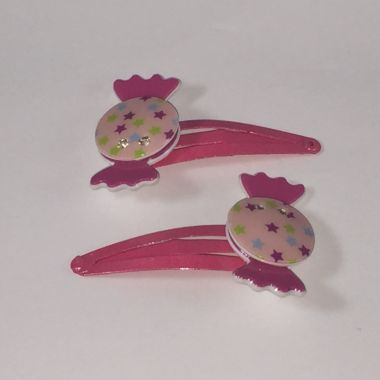 Kids snap clip with candy shape