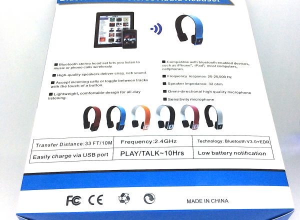 Bluetooth stereo headset