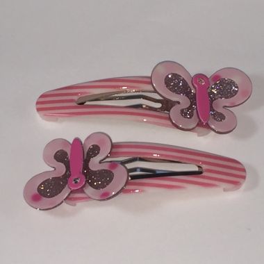 Kids snap clip with butterfly shape