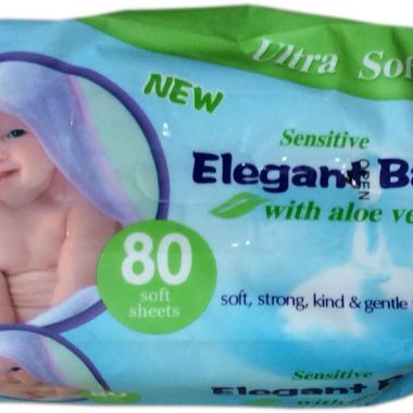 Baby wipes with aloe vera 80 wipes