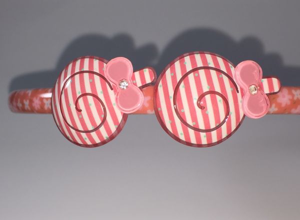 Patterned Head band with 2pcs patterned snail shape