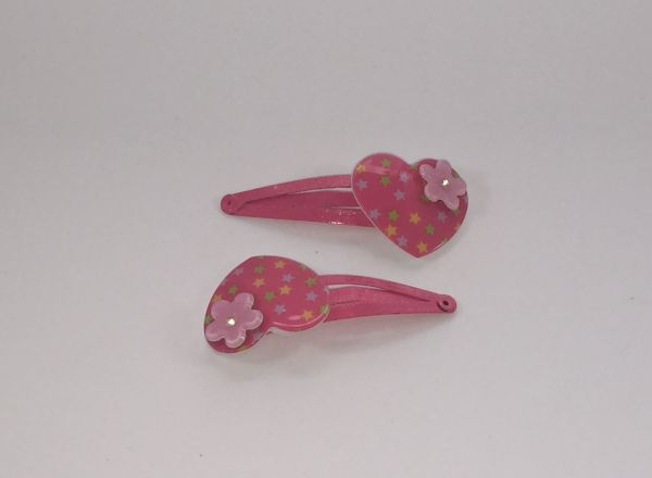Snap clip with heart